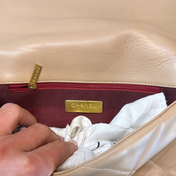 Chic Beige Quilted Women's Bag - Picture 5 of 6